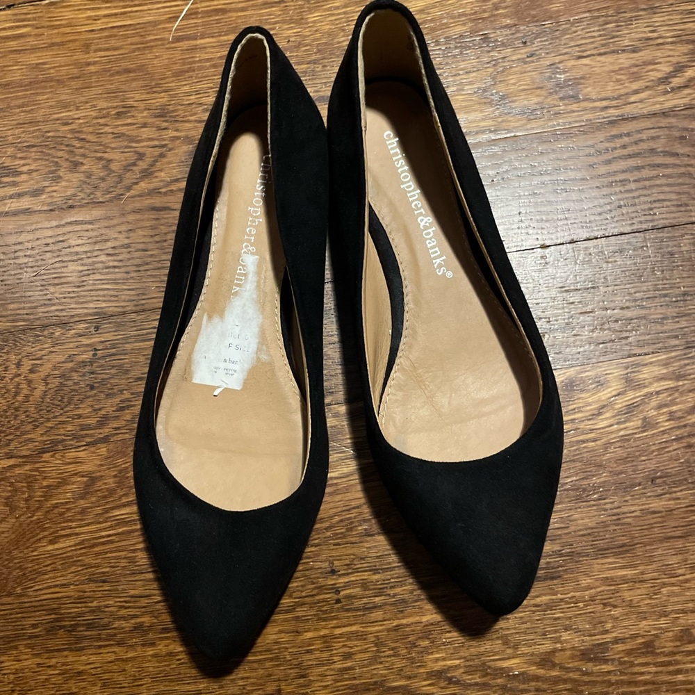 Christopher & Banks Suede Flats